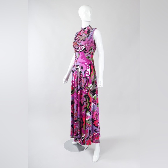 VICTORIA ROYAL Psychedelic Ultra Wide Leg Jumpsuit - Picture 2 of 9